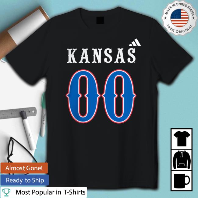 #00 Black Kansas Jayhawks Football Shirt
